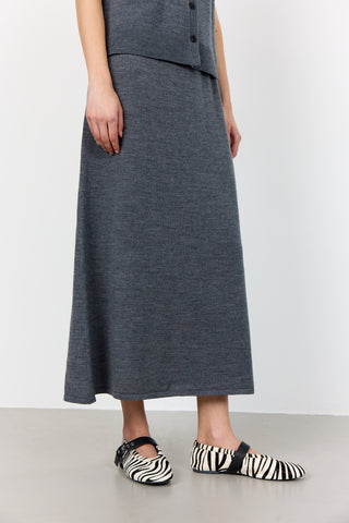 LR-ISMAILA 8 Kjol Mörkgrå