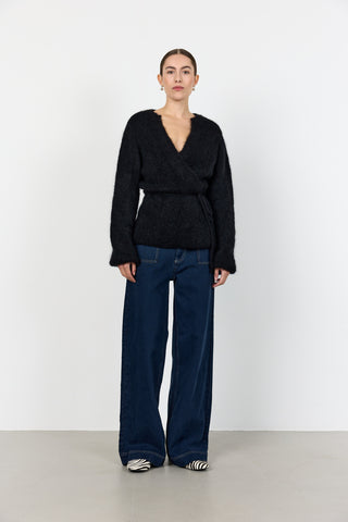 LR-NOREEN 7 Cardigan Svart