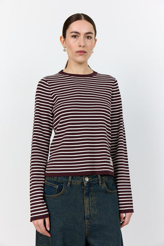 LR-KIRSTEN 3 Topp Bordeaux