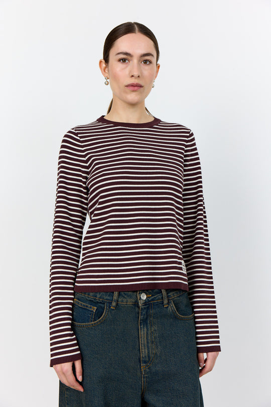 LR-KIRSTEN 3 Topp Bordeaux