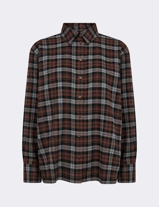 LR-ODANSA 2 Skjorta Mörkbrun