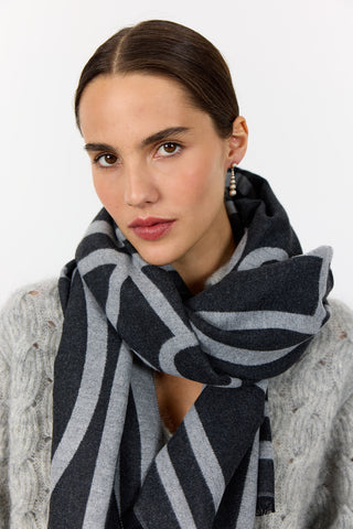 LR-HARTLEY 1 Scarf Mörkgrå