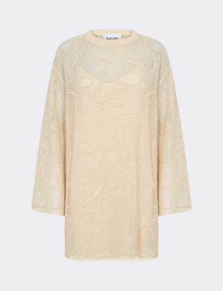 LR-MANGIA 1 Klänning Cream