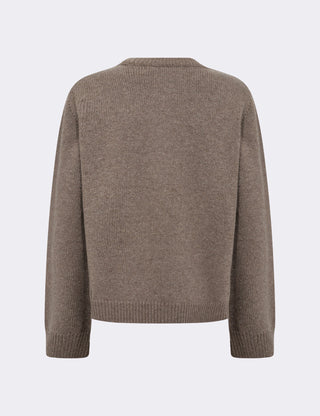 LR-PERLE 9 Cardigan Ljusbrun