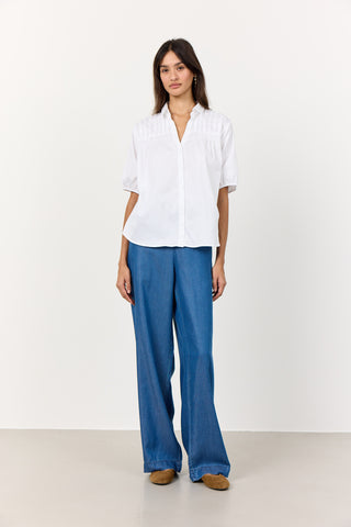 LR-ISLA SOLID 129 Skjorta Vit