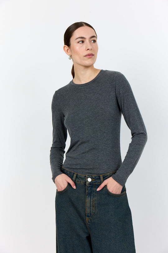 LR-JOSEPHINE 1 T-shirt Mörkgrå