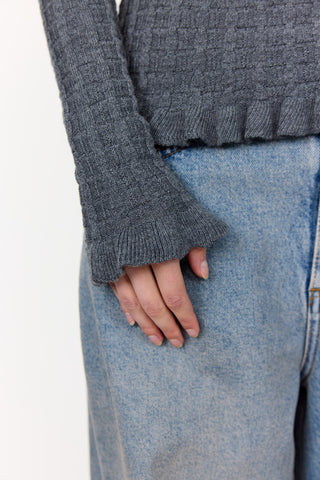 LR-ISMAILA 13 Pullover Mörkgrå