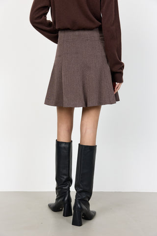 LR-OBASSIE 2 Kjol Mörkbrun