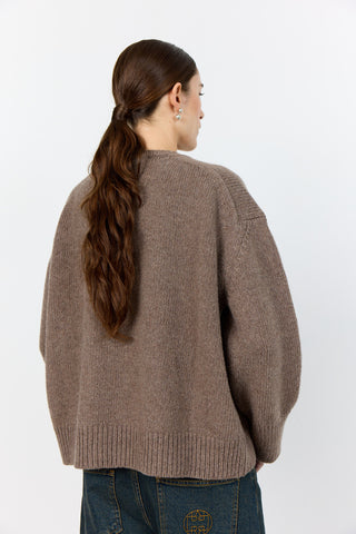 LR-PERLE 1 Pullover Ljusbrun