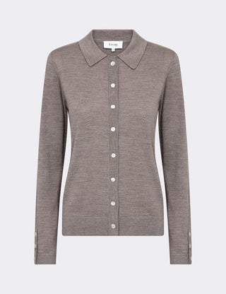 LR-ISMAILA 6 Pullover Ljusbrun