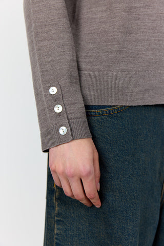 LR-ISMAILA 6 Pullover Ljusbrun