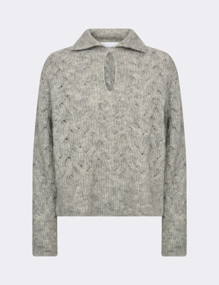 LR-NIVA 1 Pullover Ljusgrått