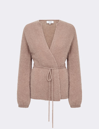 LR-NOREEN 7 Cardigan Ljusbrun