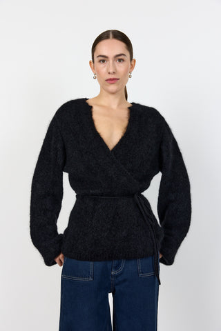 LR-NOREEN 7 Cardigan Svart