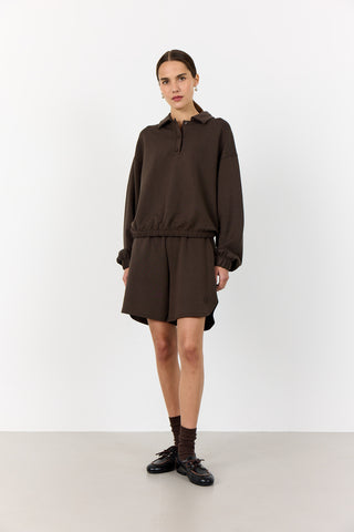 LR-EZRA 10 Shorts Mörkbrun