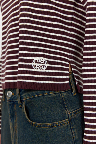 LR-KIRSTEN 3 Topp Bordeaux