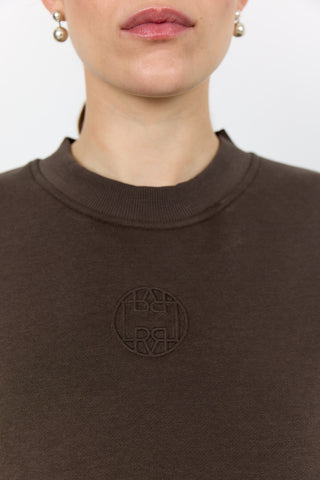 LR-NUKA 12 Sweatshirt Mörkbrun