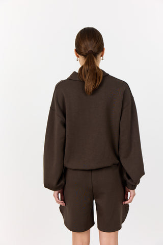 LR-EZRA 10 Shorts Mörkbrun