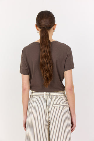 LR-ANY 1 T-shirt Mörkbrun