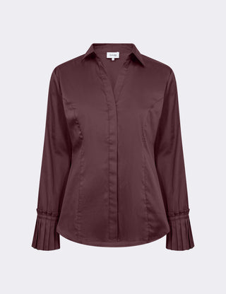 LR-ISLA SOLID 130 Skjorta Bordeaux