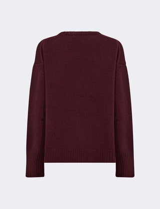 LR-PERLE 1 Pullover Bordeaux