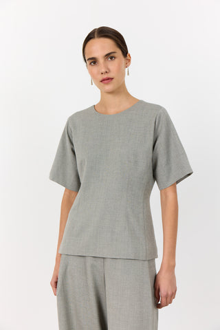 LR-NELLY 2 Topp Ljusgrått