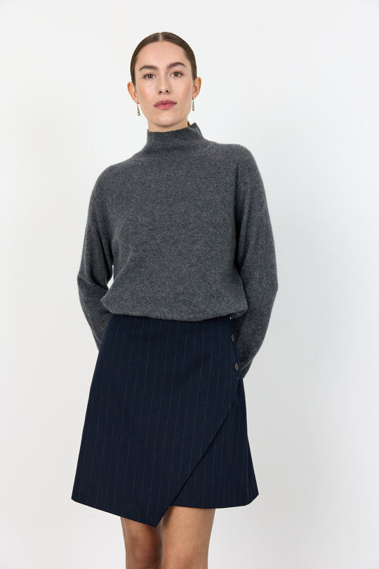 LR-ELOISE 6 Strik Mörkgrå