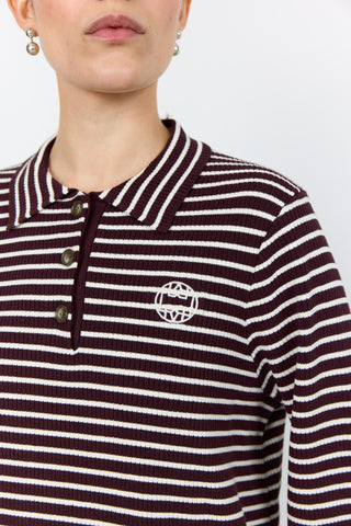 LR-KIRSTEN 2 Topp Bordeaux