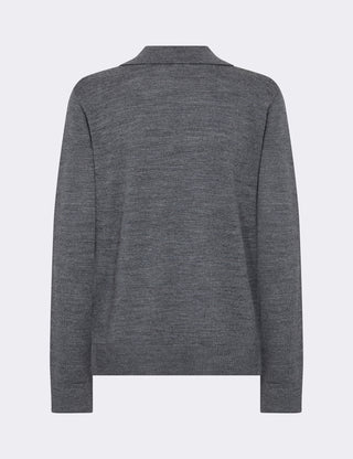 LR-ISMAILA 9 Pullover Mörkgrå