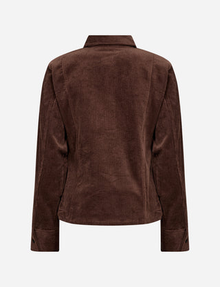 LR-ORLANDO 1 Skjorta Mörkbrun