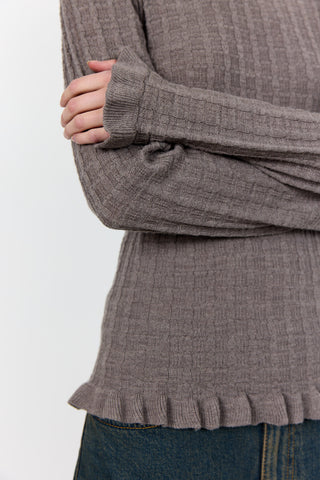 LR-ISMAILA 13 Pullover Ljusbrun