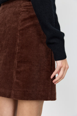 LR-ORLANDO 2 Kjol Mörkbrun