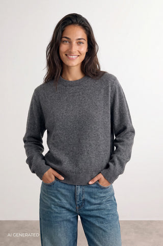 LR-ELOISE 2 Pullover Mörkgrå