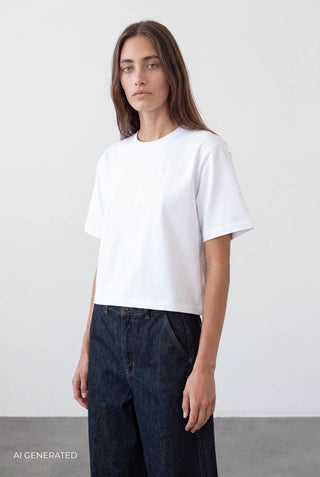 BL-ALONA ART 1 T-shirt Vit