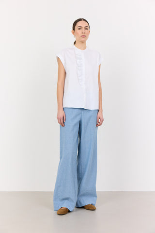 LR-ISLA SOLID 122 Blus Vit
