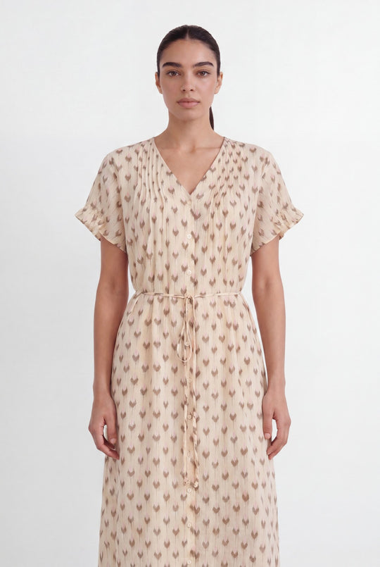 LR-RINNI 1 Klänning Ljus sand