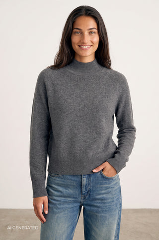 LR-ELOISE 6 Pullover Mörkgrå