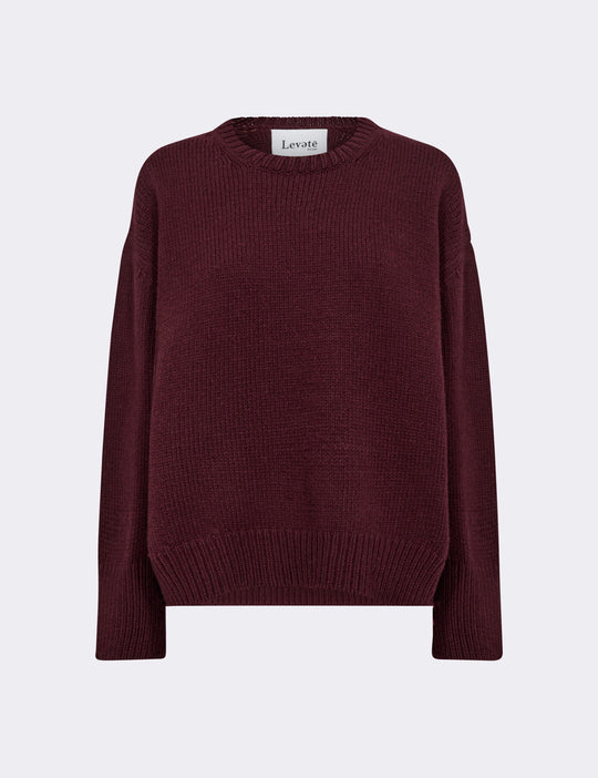 LR-PERLE 1 Pullover Bordeaux