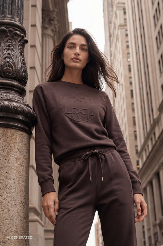 LR-NUKA 11 Sweatshirt Mörkbrun