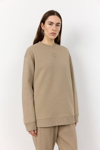 LR-NUKA 12 Sweatshirt Mörk sand