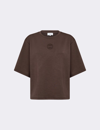 LR-EZRA 11 T-shirt Mörkbrun