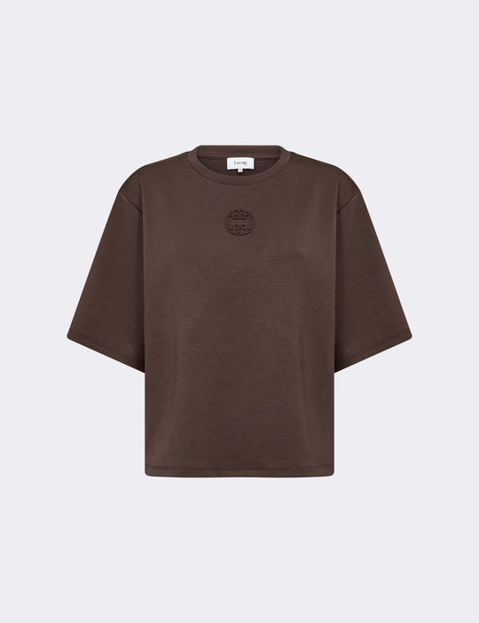 LR-EZRA 11 T-shirt Mörkbrun