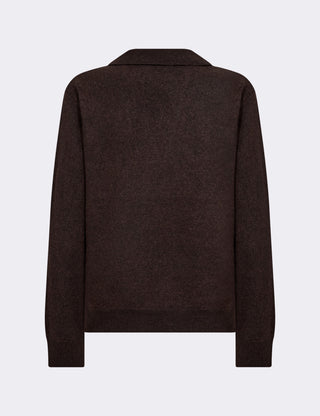 LR-ISMAILA 9 Pullover Mörkbrun