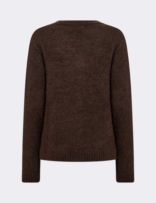 LR-NOREEN 3 Pullover Mörkbrun