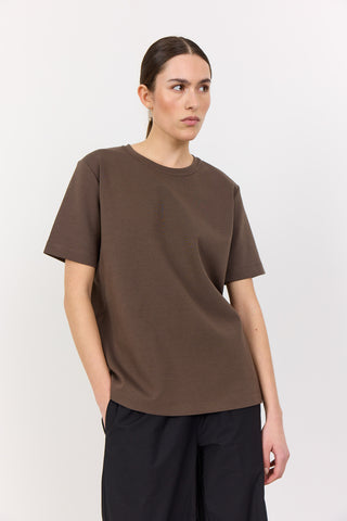 LR-KIS 1 T-shirt Mörkbrun