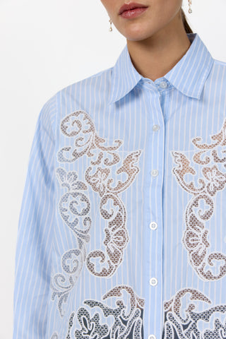 LR-PIPPIN 1 Skjorta Ljusblå