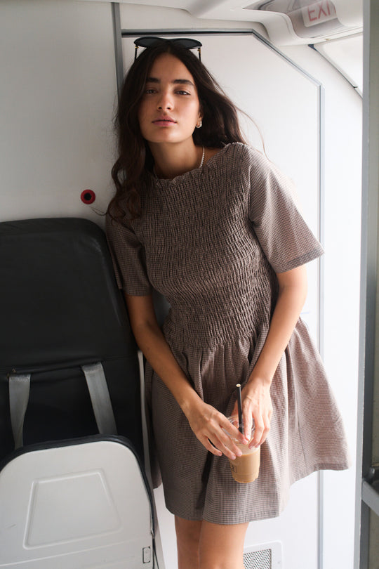 LR-RONIA 3 Klänning Brün