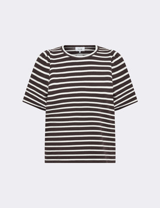 LR-NEDDIE 1 T-shirt Mörkbrun