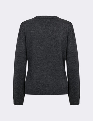 LR-OSSY 2 Cardigan Mörkgrå