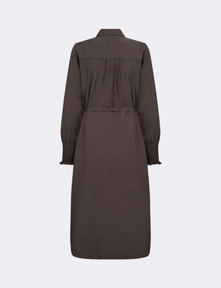 LR-NIKKI 2 Klänning Mörkbrun